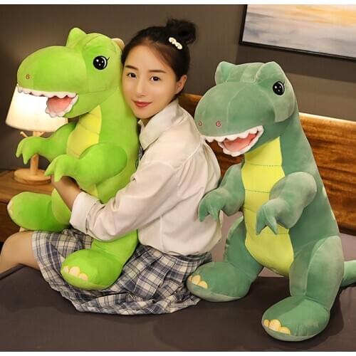 1pc 45/60cm Cartoon Dinosaur Plush Toys Super Soft Stuffed Down Cotton Dino Dolls Lovely Tyrannosaurus Pillow for Children Kids