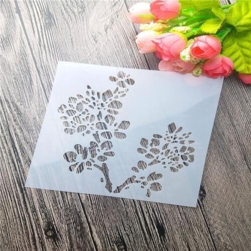 Beam flowers Scrapbook DIY album card making tool spray mask template ST112