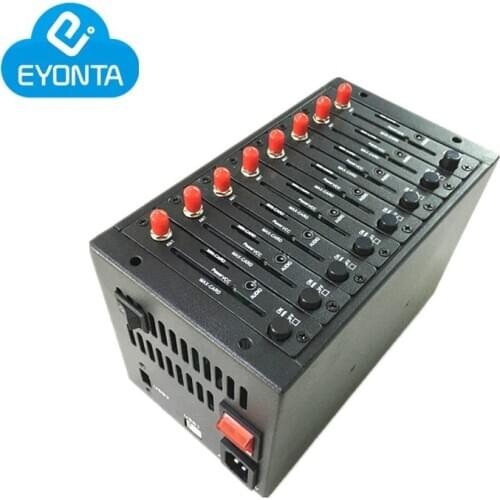 Bulk sms 8 port gsm modem wavecom 8 sim card gsm modem pool Wavecom q2303 Simbox modem pool Support Imei Changing