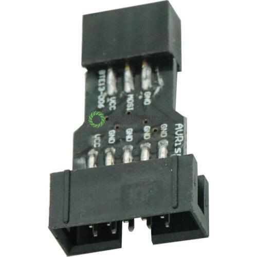 Standard 10Pin to 6Pin Adapter Converter for AVRISP MKII USBASP STK500 10-Pin Turn 6 Pin Module
