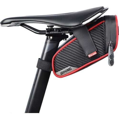 Waterproof Bike Seat Bag Cycling Accessories MTB Bike Bicycle Saddle Bag Reflective Pannier Rear Bike Seatpost Bags High Quality