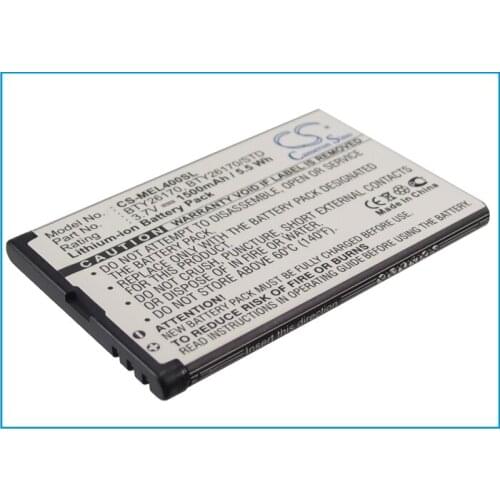 Cameron Sino Mobile SmartPhone Replacement Li-ion Battery 1500mAh For BTY26170 Elson EL400, Mobistel EL40 Free Tools