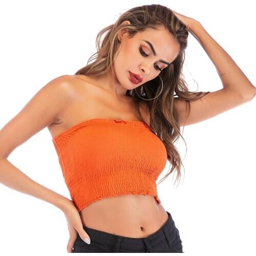 Womens new short sleeveless back short women Womens wear T-shirt vest suspender Backless strip Camisole Navel Bottoming black