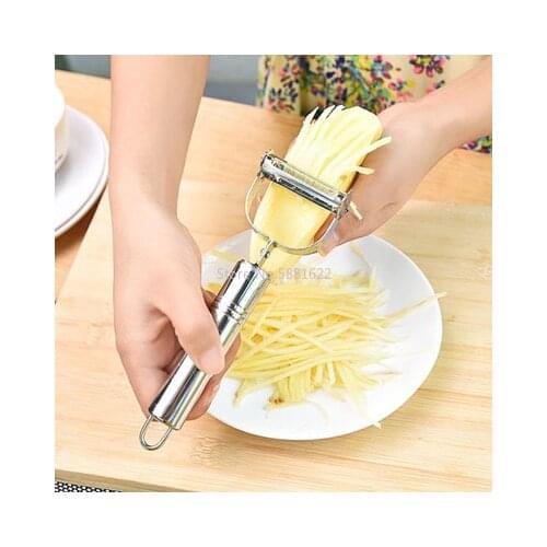 1pc Multifunction Stainless Paring Knife Fruit Peeler Grater Vegetable Slicer Kitchen Tools Accessories Cooking Tools