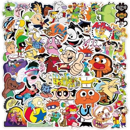 10/30/50PCS Mixed Classic Cartoon Anime Stickers Skateboard Fridge Laptop Motorcycle Luggage Graffiti Waterproof Kid Sticker Toy