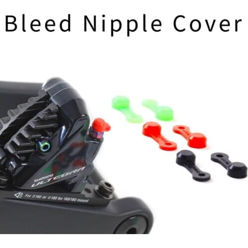 10 Pieces Silicone Brake Bleeder Screw Cap Grease Fitting Cap Dust Cover Brake Bleeder Nipple Cap for Road Mountain Bike