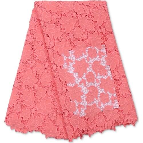 2021 High Quality Cord Lace African Lace Fabric Nigerian French Guipure Lace Fabric Hollow out For Party 4057B-1