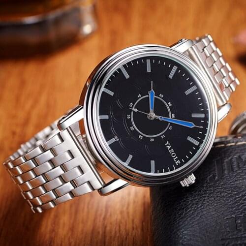 2021 YAZOLE Men Top Brand Watches Luxury Full Steel Mens Watch Men Watch Fashion Wrist Watch Clock erkek kol saati reloj hombre