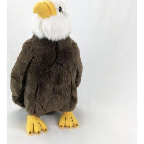 31cm Simulation Bald Eagles Plush Toy, Cute Sea Eagle Toys Kid Home Zoo Party Decoration Gift Toy