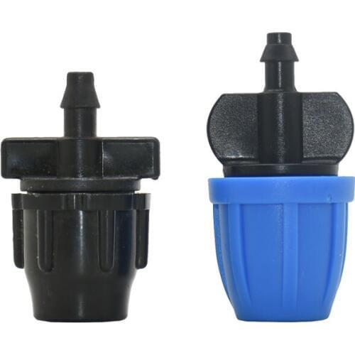 8/11 to 4/7 hose reducing barb connector with Lock Nut 3/8 to 1/4 Drip Irrigation Reducer Straight Connector 100 Pcs