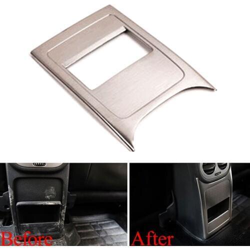 Auto Stainless Rear Storage BoxTrim Panel Cover Frame Decoration For VW Tiguan 2010-2015 Car Styling