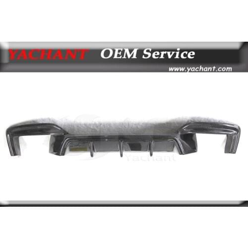 Car-Styling Carbon Fiber CF Rear Diffuser Fit For 2012-2014 6 Series F06 F12 F13 M6 YC Design Style Rear Diffuser
