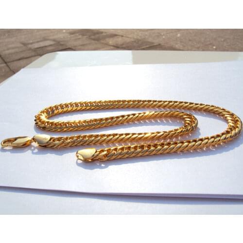 10MM FINE THICK MIAMI CUBAN LINK NECKLACE CHAIN Made In Best MENS WOMENS 24 k Solid Gold Filled AUTHENTIC FINISH