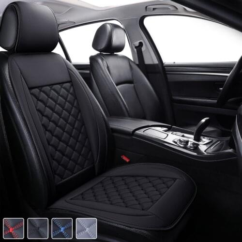 Easy clean not moves car seat cushions, accessories for kia rio universal pu leather non slide seats cover water proof M8 X30