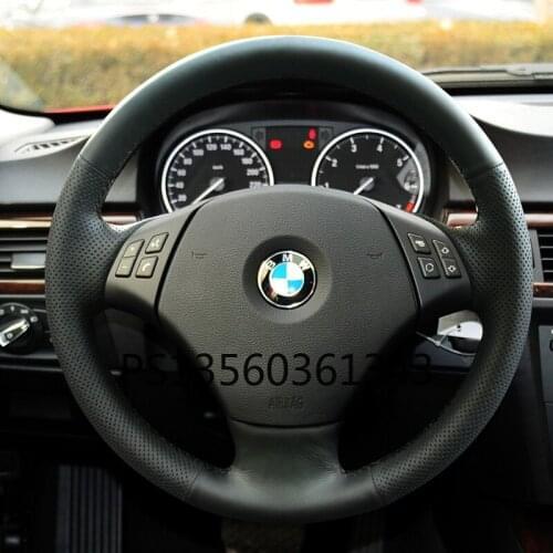 For BMW steering wheel cover 3 series 5 series 7 series 525li/535/320Li /740/X1/X5/GT leather hand-sewn grip cover
