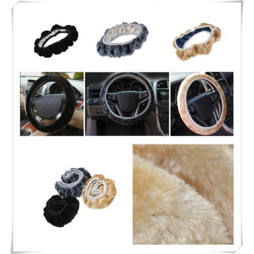 Car steering wheel cover plush super soft handle telescopic for Honda FCX Brio 3R-C Skydeck P-NUT Legend