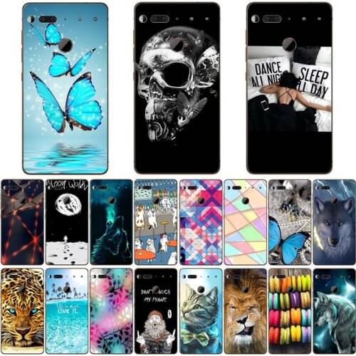 For ESSENTIAL PHONE PH-1 Case Fashion Silicone Soft TPU Cute Back Cases for Essential Phone ph-1 Phone Cover Funda Coque