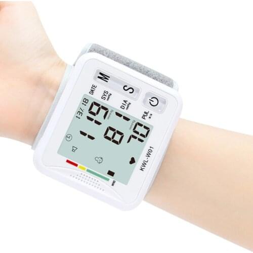 Home Wrist Electronic Blood Pressure Monitor Fully Automatic Intelligent Pressure Tonometer Voice Broadcast Sphygmomanometer