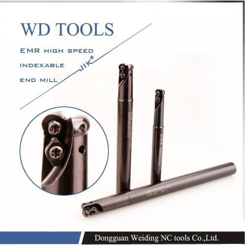 EMR C10-2.5R12-120+10pcs RPMW0517MOE Inserts indexable End Mill,Milling tool