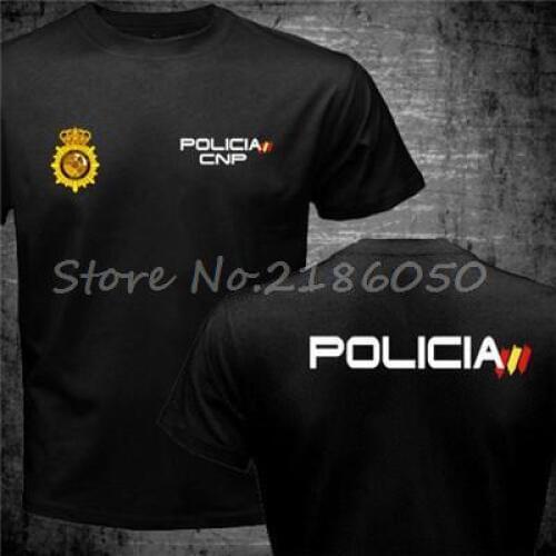 Espana Policia Spain National Police Espana Policia Cnp Uip Upr Anti Riot Swat Geo Goes Special Forces Men T-shirt Cool Tops