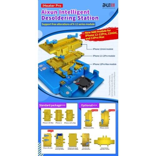 JC iHeater Thermostat Heating Motherboard Face ID Pre-Heating Separating Plate Fixture For iPhone x-12Promax Desoldering Station