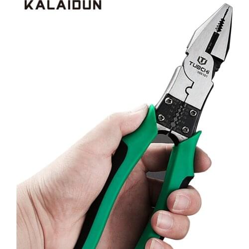 KALAIDUN Combination Pliers Multitool Crimping Tool Wire Stripper Cable Crimper Cutter Crimp Long Nose Pliers For Electricians