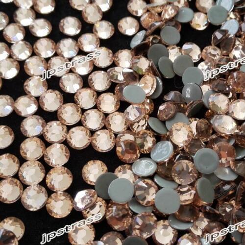 Free shipping hotfix stone size ss20 lt peach color with 7200 pcs per pack used for nails applied stone crystal free shipping