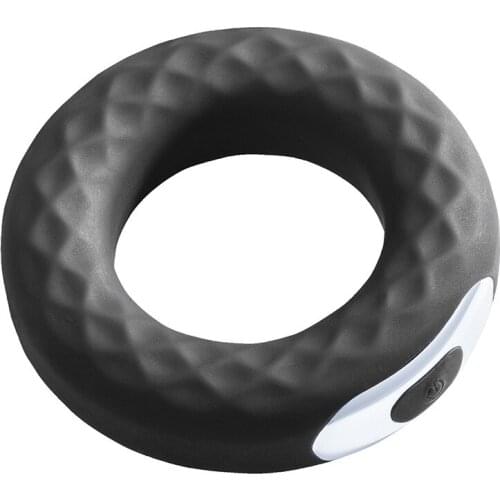 Penis Ring Vibration Rechargeable Silicone Lock Fine Ring Male sex toy Delay Masturbation Device Vibrating Cock Rings For Men