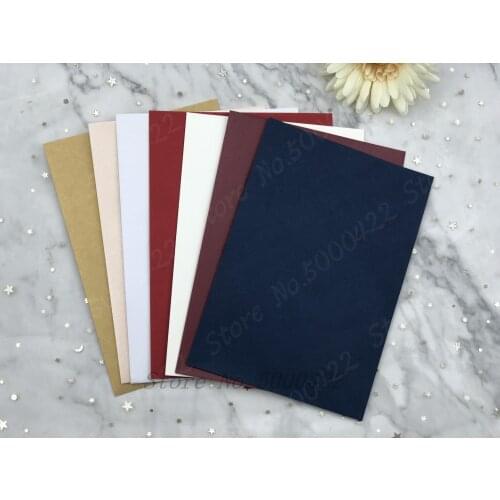 50pcs Envelopes Rectangle 136mmX198mm Wedding Envelope Gift Card Colorful Envelope Set use to loaded Greeting Invitation Cards