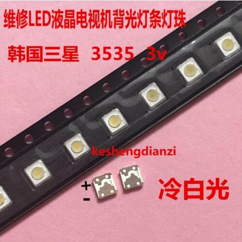 20 pcs/SAMSUNG LCD TV repair led backlight strip light strip TV 3537 lamp beads 3535 cool white 1w 3v FOR