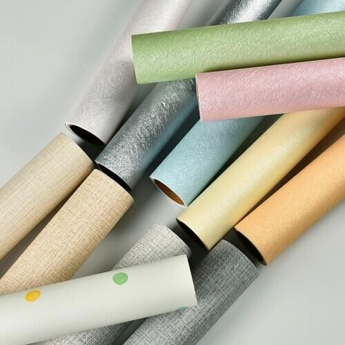 Linen Wallpapers 3D Wall Stickers for Living Room Bedroom Children Room Home Decor Self Adhesive Waterproof Decorative Film