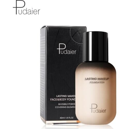 Pudaier 40ml Matte Makeup Foundation Cream For Face Professional Concealing Make Up Liquid Long-lasting Cosmetics Dropshipping