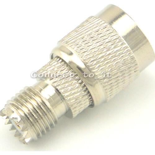 Mini UHF - TNC Adapter TNC Plug Male to UHF Female Jack Straight Connector