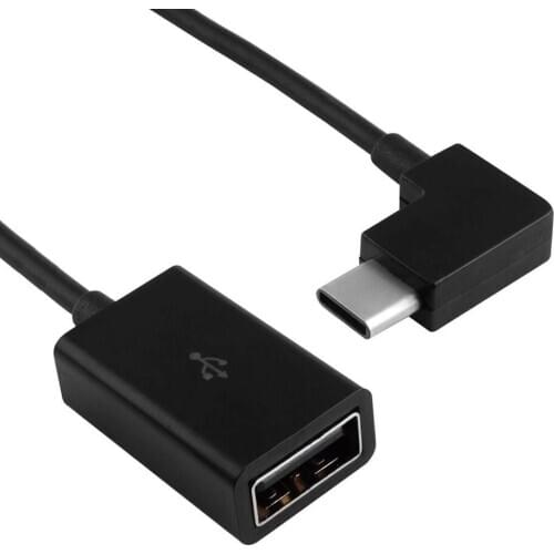 MLLSE Right Angled 90 D USB-C Type-C To USB 2.0 Female OTG Cable For Tablet Laptop Black & White CB0520-CB0521