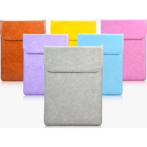 Soft Ultra-thin Laptop Sleeve Case for Macbook Air 11 Pro Retina13 Waterproof Wear-resistant PU Leather Protective Liner Handbag