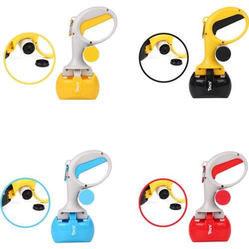 Gomaomi Pet Pooper Scooper with 20 Poop Bags Set Dog Cat Outdoor Waste Cleaning Poop Shit Pickup Remover Pooper Bags