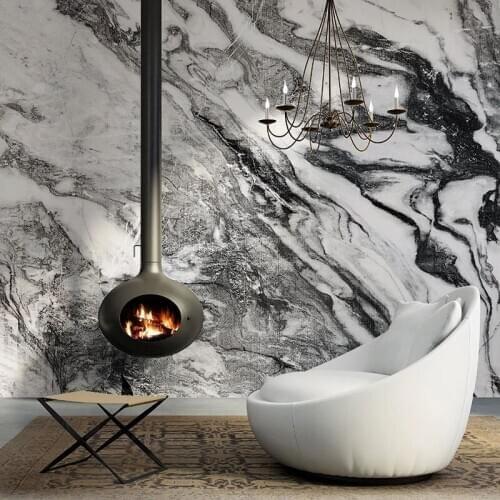 Custom Mural Wallpaper 3D Black And White Marble Murals Living Room Bedroom Study Home Decor Wall Paper Papel De Parede Frescoes