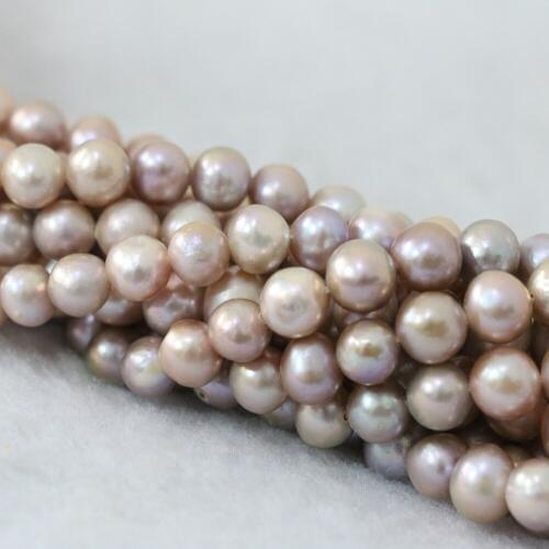 Charms women freshwater natural cultured pearl beads round hot sale top quality fashion jewelry making 15inch B1368