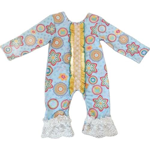 Official Newborn baby boys spring baby Rompers girls ruffle placket romper Infant cotton Jumpsuit for kids new born baby clothes