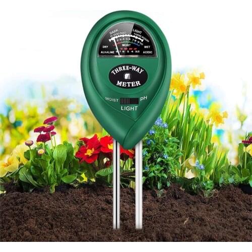 PH Meter Digital Tester 3 in1 Soil Moisture Sunlight PH Meter Tester for Plants Flowers Acidity Moisture Measurement Garden Tool