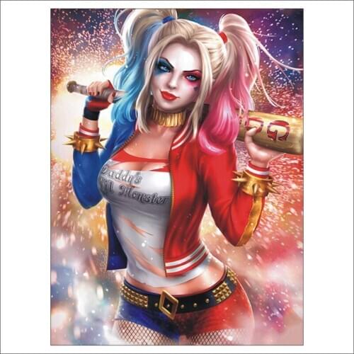 Full square diamond mosaic cartoon girl 5D DIY diamond painting cross stitch anime beauty embroidery Harley T327
