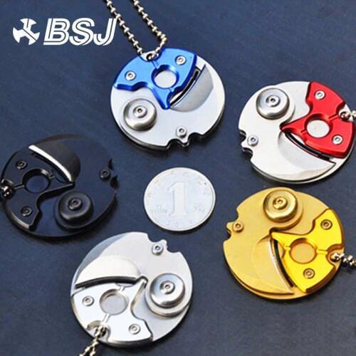 Portable Mini Folding Blade Knife Pocket EDC Tool Small Outdoor Military Survival Knifes Keychain Multitool Self Defense Tools