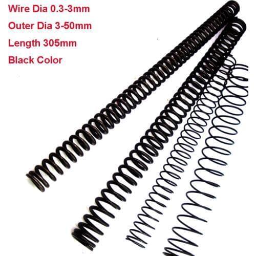 1PCS Y-type Compression Spring Wire Diameter 1.2mm Spring Steel Pressure Spring Outer Diameter 8-18mm Length 305mm