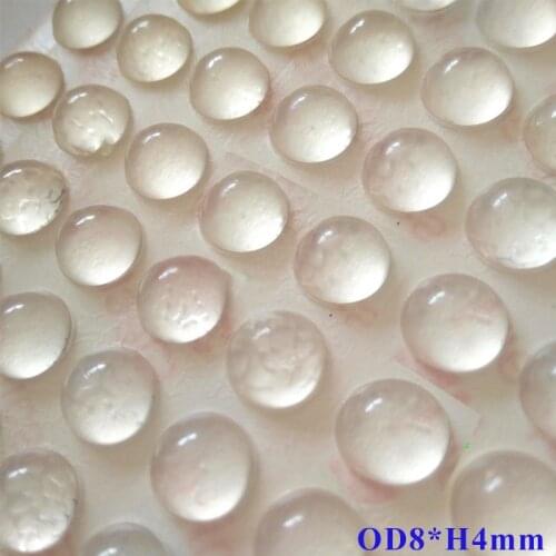 100PCS 8*4MM SELF ADHESIVE SILICONE RUBBER FEET PADS ANTI SLIP GREAT SILICA GEL DOOR SHOCK ABSORBER FUNITURE BUMPER PAD