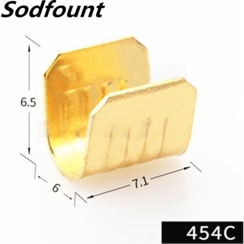 100pcs/lot DJ454C U-shaped terminal tab cold inserts connectors / terminal connector cable / wire cable lug,4-6mm2