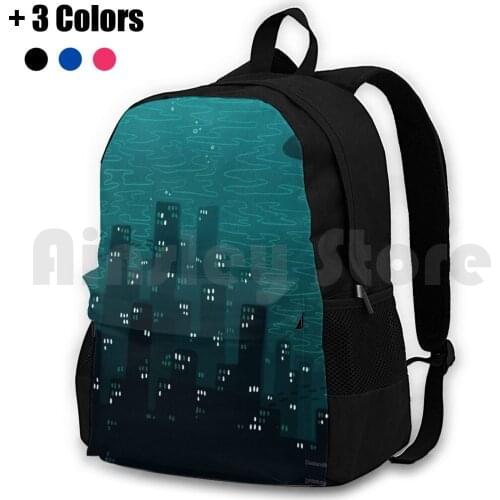Bioshock Rapture Outdoor Hiking Backpack Waterproof Camping Travel Bioshock Rapture Bioshock Rapture Lighthouse Video Games