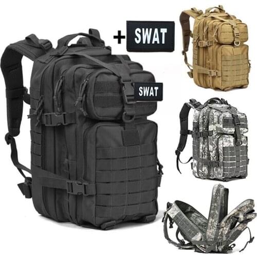 40L Military Tactical Assault Pack Backpack Army Molle Waterproof Bug Out Bag Small Rucksack for Outdoor Hiking Camping Hunting