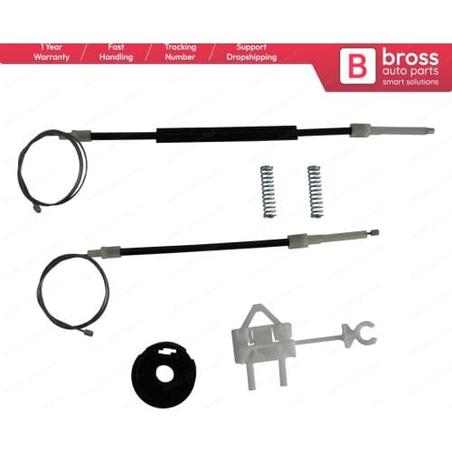 Bross Auto Parts BWR5297 Electrical Power Window Regulator Repair Set Front Left Door 46786201 for Fiat Siena 2002-2012