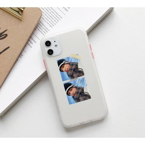Idol Kpop stray kid Camera Protection Bumper Phone Cases For iPhone11 12Pro XS X 8 7 Plus Max XR Translucent Matte Back Cover