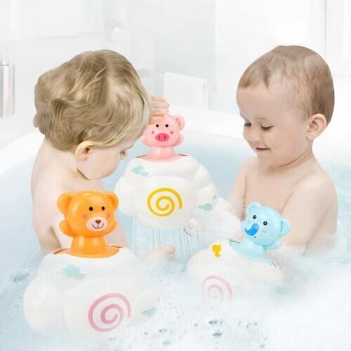 1Pcs Bath Toys Cute Cartoon Animal Baby Shower toy Swim Play Accessories Baby Play Toy Piglet bear baby elephant Random shipping